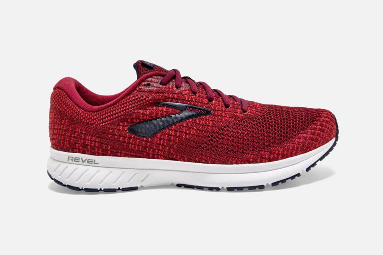 Brooks Revel 3 - Mens Road Running Shoes - Red (51324RNEK)